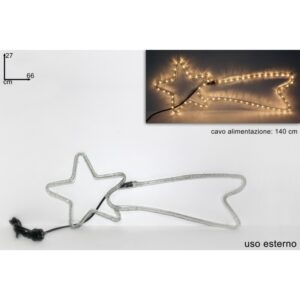 Stella Cometa Piccola 66x27cm Led Luce Calda